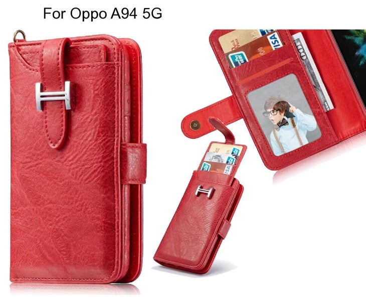 Oppo A94 5G Case Retro leather case multi cards cash pocket Carousel 1