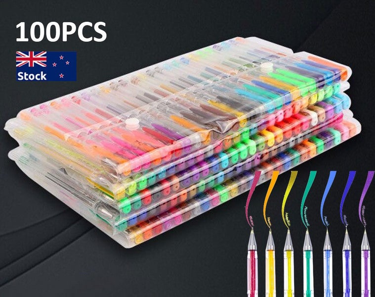 Gel Pens 100PCS / Color Pen Gel Pens - NZ Stock Clearance DEAL Carousel 1