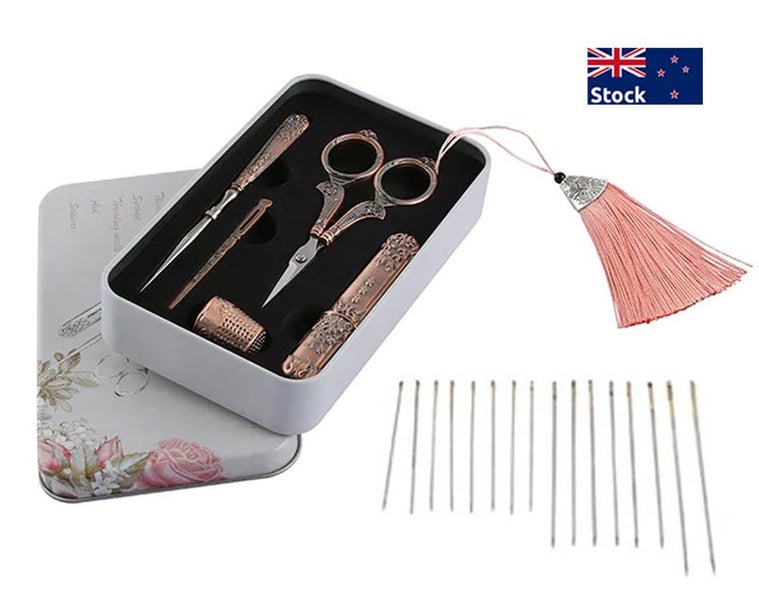 Vintage Scissors for Crafts, - Vintage Sewing Kit for Sewing Needlework Carousel 1