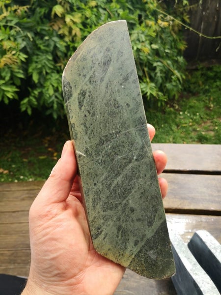 Pounamu greenstone slab nelson nephrite epic colours tiki slab Carousel 1