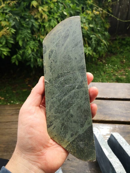 Pounamu greenstone slab nelson nephrite epic colours tiki slab Carousel 2