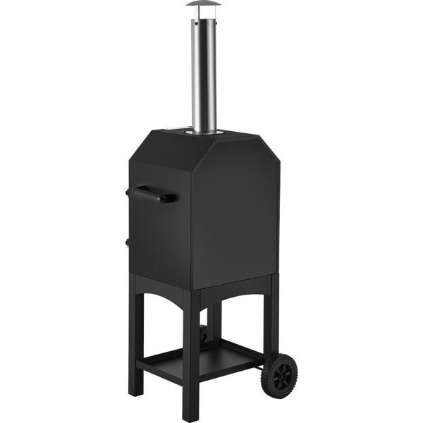 12" Outdoor Pizza Oven Portable Wood Pellet Pizza Oven Baked Paint Camping Carousel 12