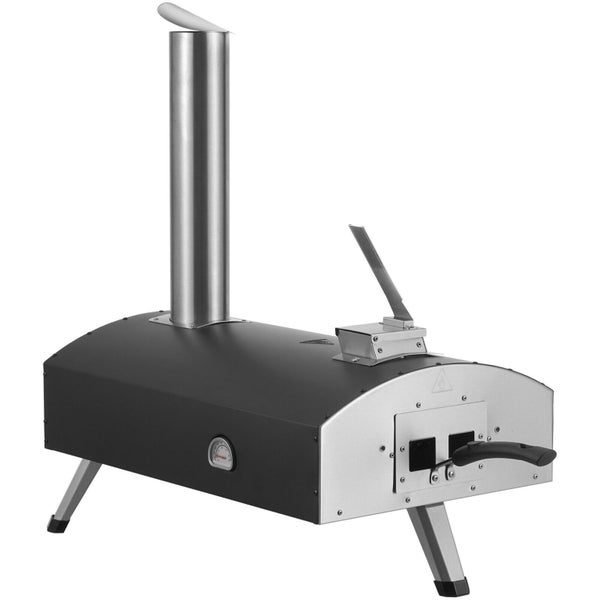 12" Outdoor Pizza Oven Portable Wood Pellet Pizza Oven Iron Spray Camping Carousel 11