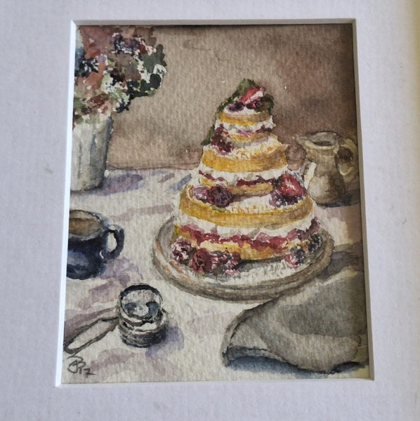 +++ ORIGINAL SIGNED STILL LIFE WATERCOLOUR PAINTING +++ Carousel 2