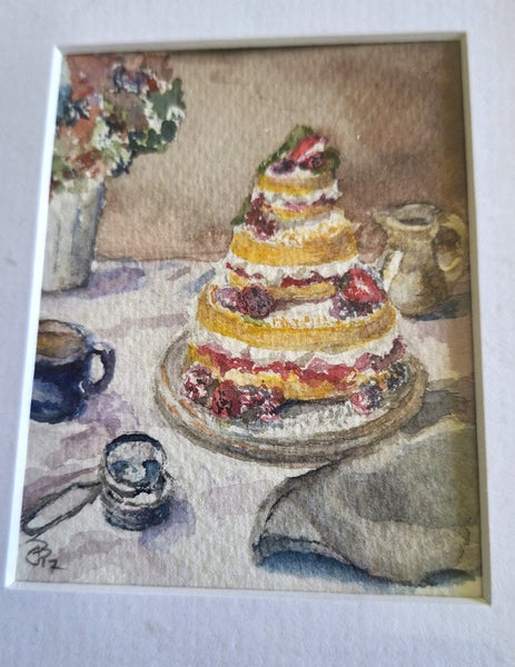 +++ ORIGINAL SIGNED STILL LIFE WATERCOLOUR PAINTING +++ Carousel 18