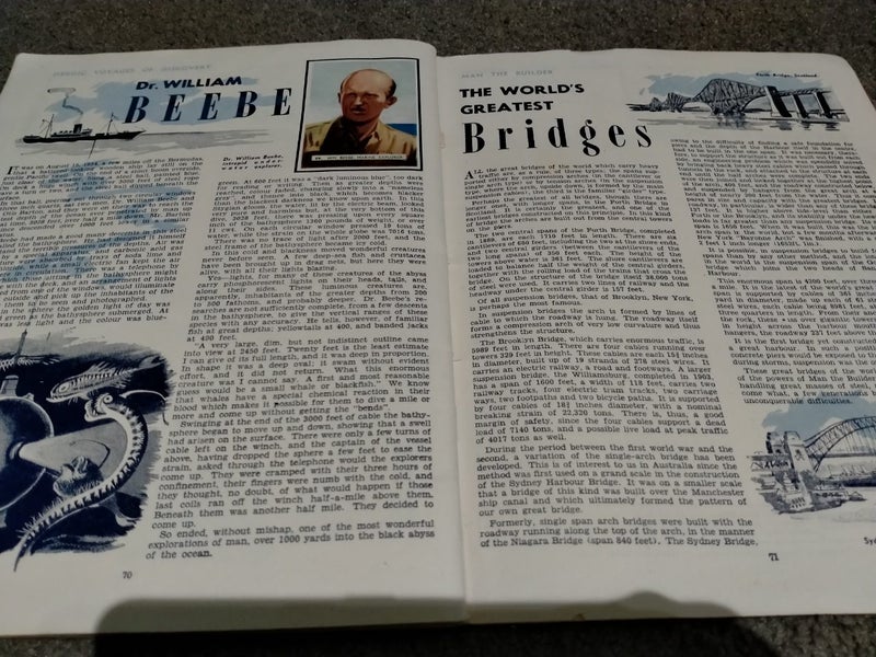 Sanitarium antique 60 card album Wonder Book of General Knowledge Carousel 8