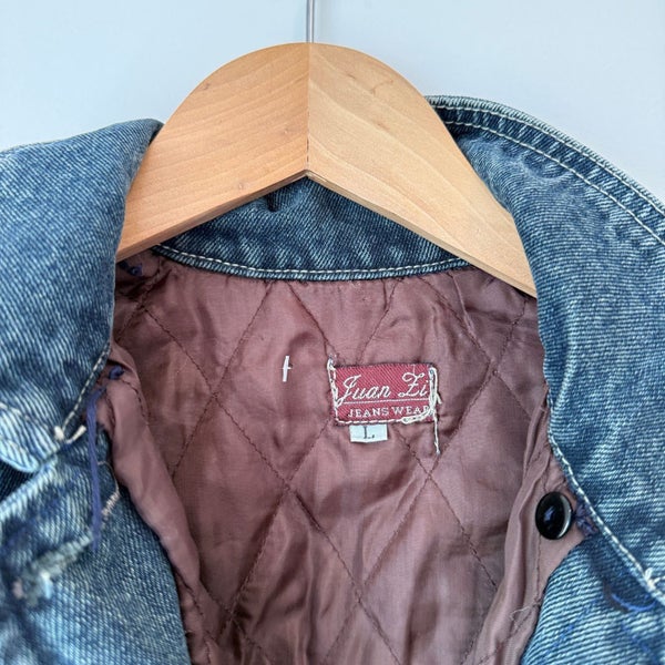 Juan Fi Size L (Suit Size 8-10_ Women's Blue Denim Vest Carousel 2