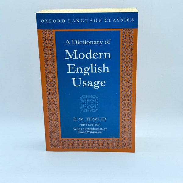 A Dictionary of Modern English Usage by H. W. Fowler Carousel 1