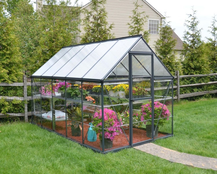 Maze Hybrid 6' X 10' Greenhouse - Charcoal Gray Carousel 1
