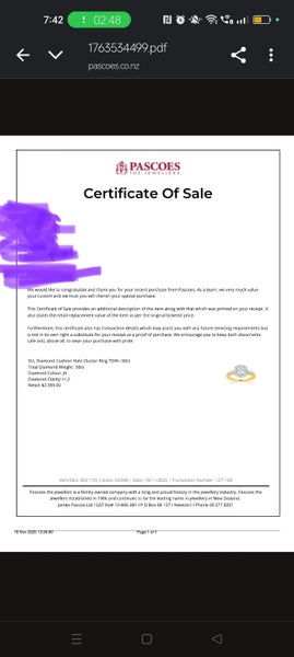 9ct, Diamond Cushion Halo Cluster Ring TDW=.50ct64459750445827110