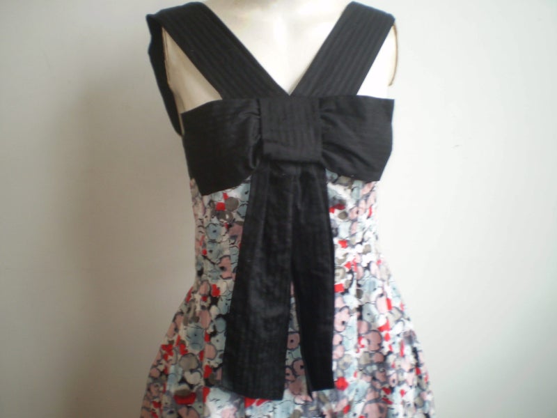 KAREN WALKER NZ DESIGNER PRETTY FLORAL COTTON SUMMER DRESS 8 Carousel 2