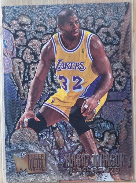 Earvin "Magic" Johnson, LA Lakers, 1995-96 Fller/Skybox Internat'l Fleer Metal Carousel 1