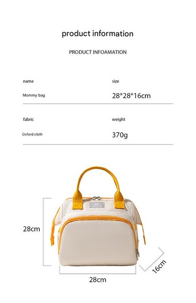 Elosung Blue Versatile 3 In 1 Nappy Bag | Convertible Backpack Tote & Crossbody Carousel 2