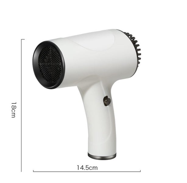 Black Ultra Lightweight Ionic Cordless Hair Dryer Usb Rechargeable Portable Blow Carousel 2