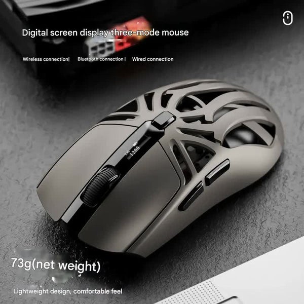Elosung Tri Mode Wireless Gaming Mouse 1Khz Polling 10000 Dpi Digital Display Li Carousel 2