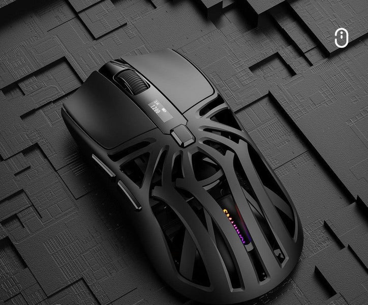 Elosung Tri Mode Wireless Gaming Mouse 1Khz Polling 10000 Dpi Digital Display Li Carousel 1