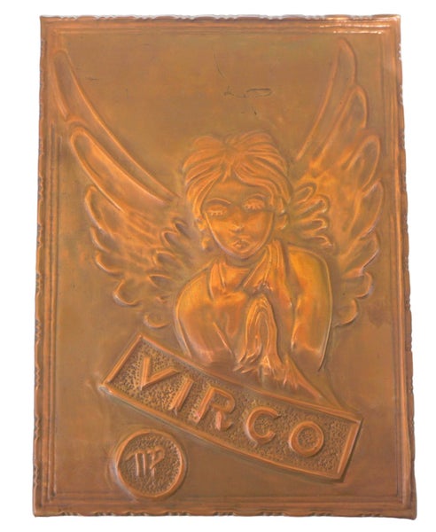 Virgo Horoscope - Hand Made Copper Picture by K McIntyre Carousel 1