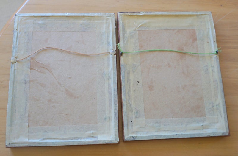 Pair of Brownie Downing Pictures - Oak Frames - Aboriginal Babies / Toddlers Carousel 4