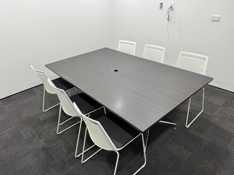 Boardroom table with chairs x 6, Made in Italy Carousel 2