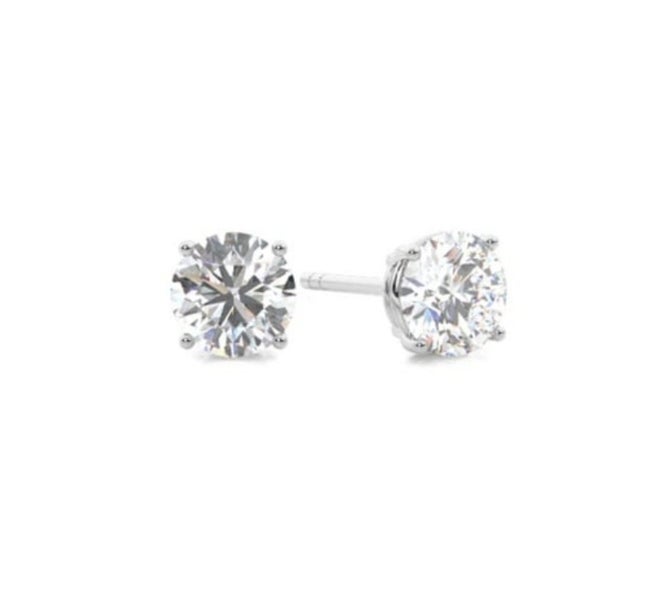 0.5CT LAB-GROWN DIAMOND Prong Setting Stud Earrings Carousel 1