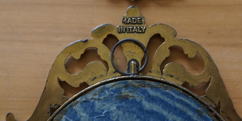 4 x Italian Silk Pictures in Gilt Frames - Vintage Italian Silk Pictures Carousel 4