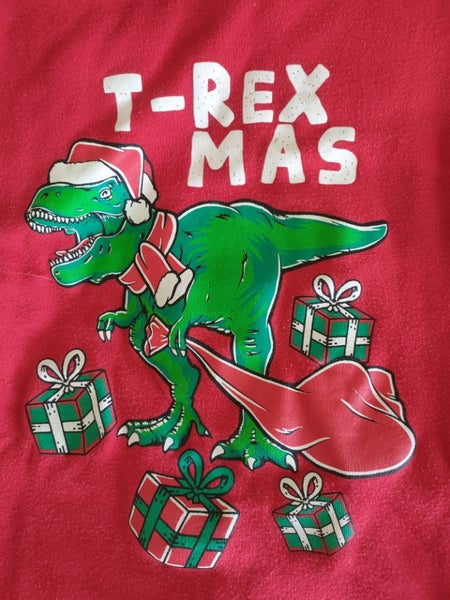 Christmas kids XMAS tee tshirt T-Rexmas 6y Carousel 1
