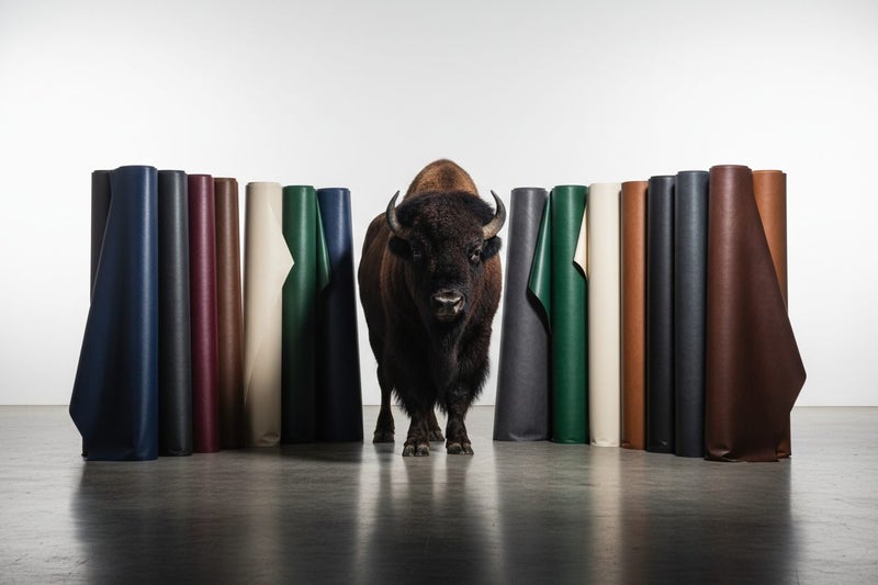 Upholstery Vinyl Bison Black - By the Metre Carousel 1