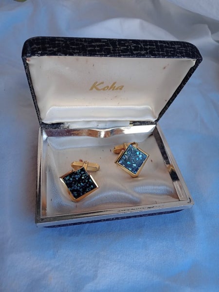 Vintage Koha Cufflinks and Pat App Original Box Carousel 1