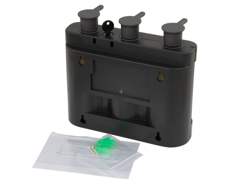 Shampoo & Body Wash Dispensers - 3 Pump Bottle Set - Wall Mounted Holder Carousel 3