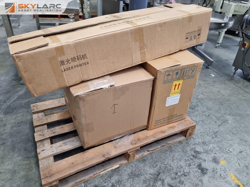 Industrial Laser Marking Machine w/ HLUL-5 Industrial Chiller, New Carousel 20