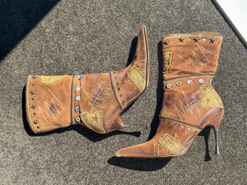 Vintage El Dantes boots Sz 40 – Y2K suede leather64585700409857110
