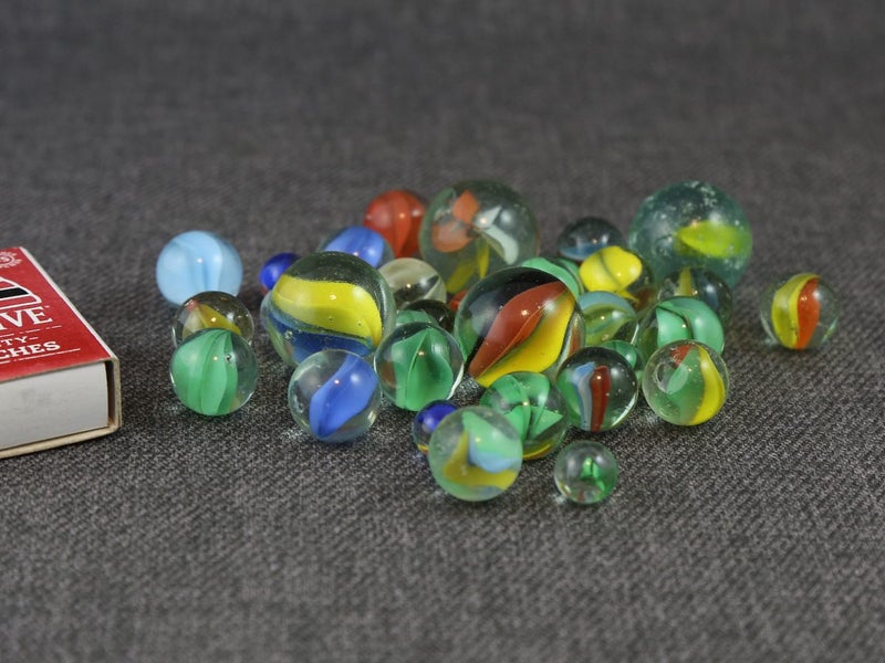 Vintage Glass Marbles - Cats eye Carousel 2