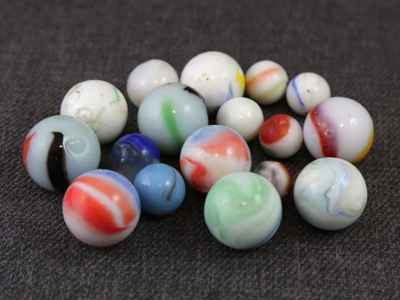 Vintage Opaque Glass Marbles Carousel 2