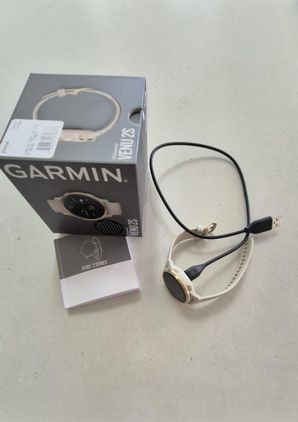 Garmin Venu 2s Woman's Smart Watch Gold Bezel with Tundra band64463674750850112