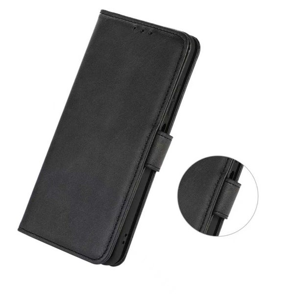 PU Leather Wallet Card Kickstand Phone Case For iPhone 17 Pro Black Carousel 2