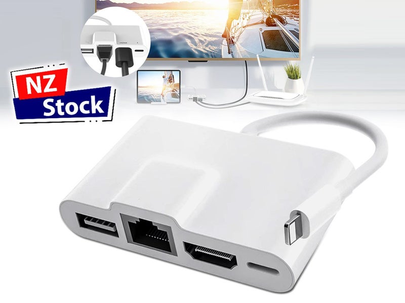 4 in 1 Lightning to Ethernet OTG Adapter Carousel 1