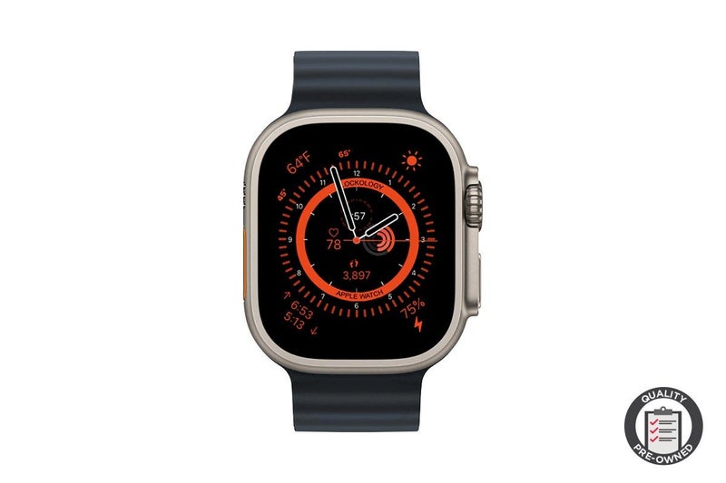 Apple Watch Ultra 2 49mm Titanium Case GPS + Cellular (Ocean Band, Black) - Carousel 2