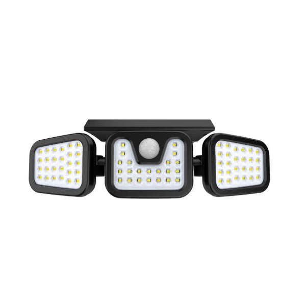 3-Headed Outdoor Solar Motion Sensor Light (2400mAh), NBBR3HOSMSB Carousel 7