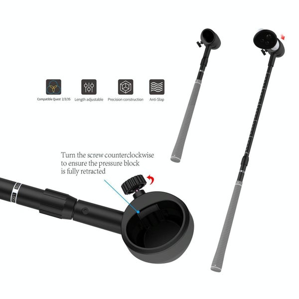 Universal Golf Club Grip For Meta Quest 3S / 3 / 2 Carousel 2