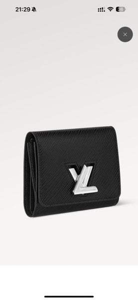 Louis Vuitton Black Twist Compact Wallet NEW64664326484994114