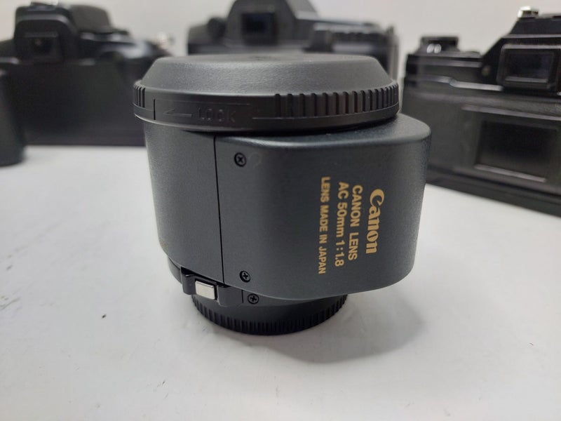 8x CANON Film Camera's + Lens + Case (Various Models) !$1 RESERVE! Carousel 15