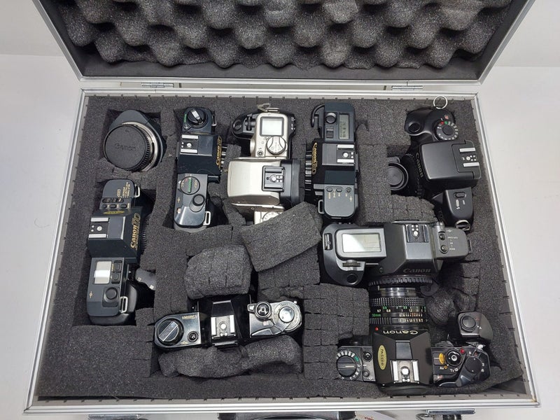 8x CANON Film Camera's + Lens + Case (Various Models) !$1 RESERVE! Carousel 2