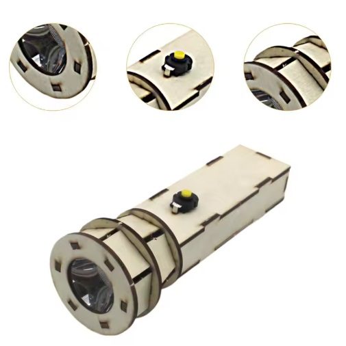 DIY Wooden Flashlight Science Experiment Kit Carousel 2