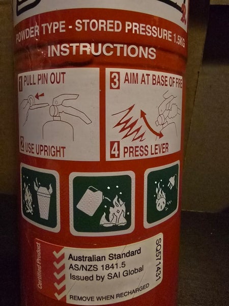 Fire Guard - 2.7kg powder type extinguisher New! Carousel 2