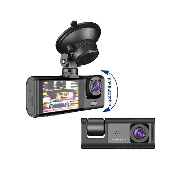 1080P Dual Lens Dash Cam Front + Cabin Recorder #AC216 Carousel 1