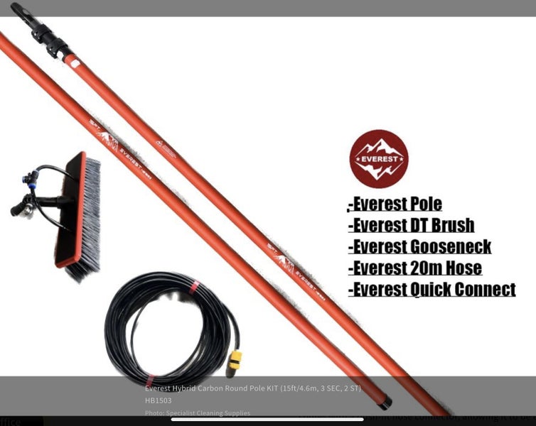 Extendable commercial window cleaning brush Carousel 3