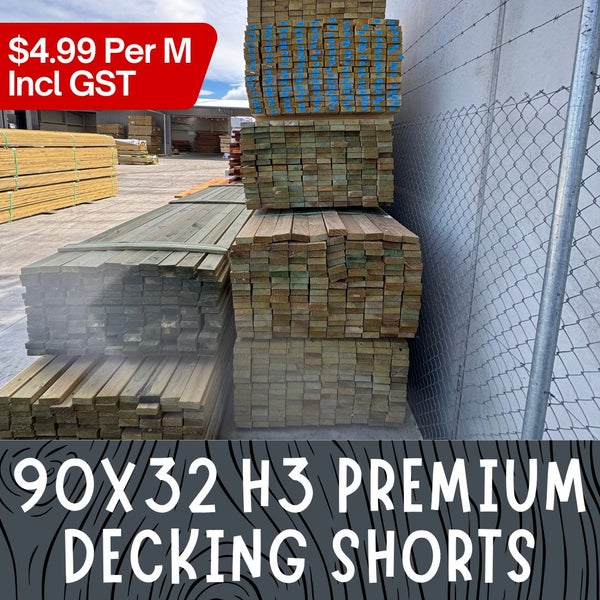 90x32mm RADIATA H3 PREMIUM SHORTS DECKING Carousel 1