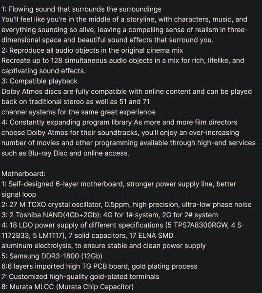 PANNDE PD6 4K UHD HDD Media Player 8TB Brand New Carousel 12