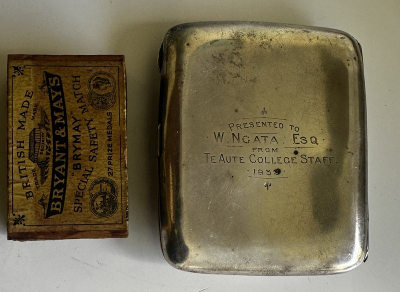 Wiremu Ngata (Son of Sir Apirana Ngata) sterling silver case & military records Carousel 2