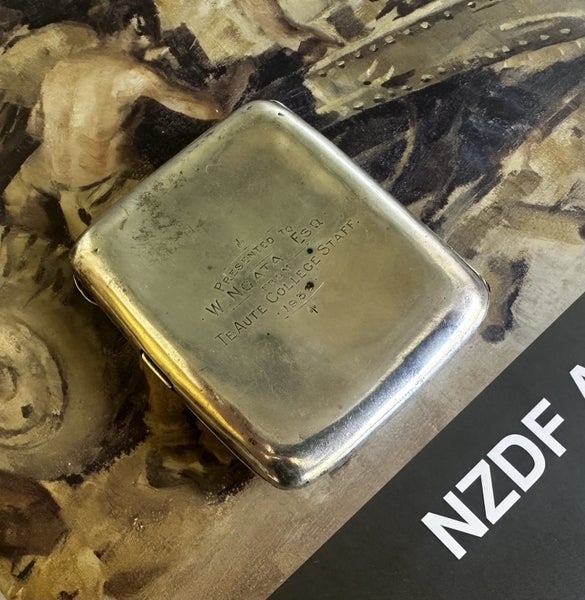 Wiremu Ngata (Son of Sir Apirana Ngata) sterling silver case & military records Carousel 1